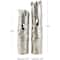 CosmoLiving by Cosmopolitan Silver Aluminum Tree Trunk Inspired Vase Set
